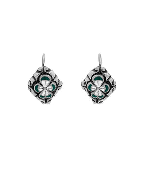 Brincos Barrocos Flor Esmalte S