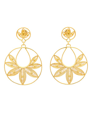 Floral earrings