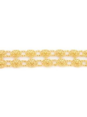 Double bracelet with flowers