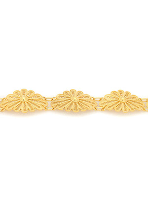 5 Oval Flowers Bracelet