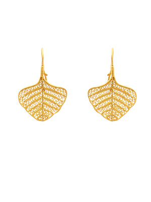 Network sheet earrings