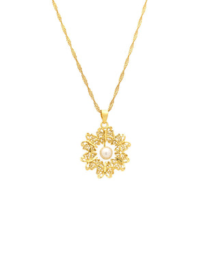 Medalha Flores com Pérola