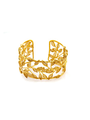 Gentil II - Pulseira com folhas em filigrana (9065637201)