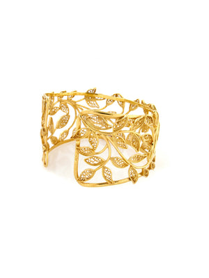 Gentil II - Pulseira com folhas em filigrana (9065637201)