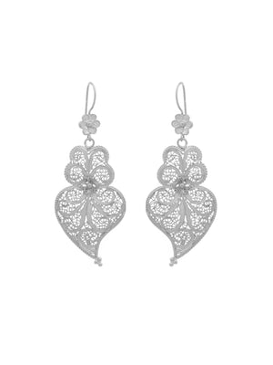 Virtuosa Earrings (With Flower) (5937734123670)