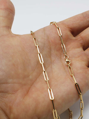 Fio de Homem Cadeado em Ouro 19K (55cm)
