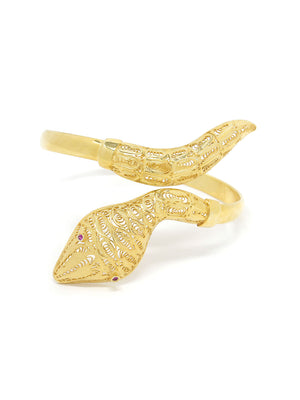 Cobra Bangle with Stones