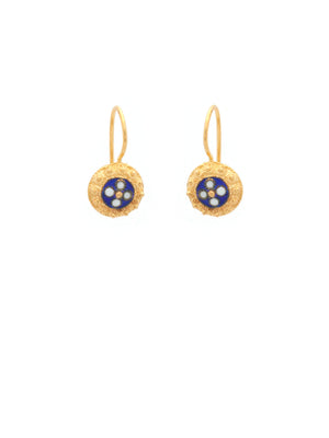 Snails s (4 petals) hook earrings