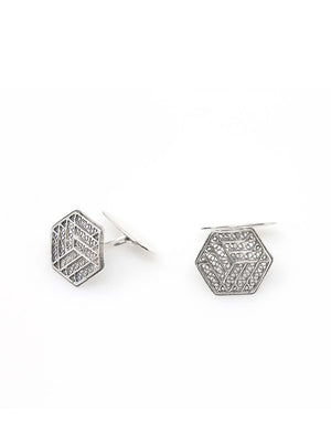 Hexagonal Filigree Cufflinks