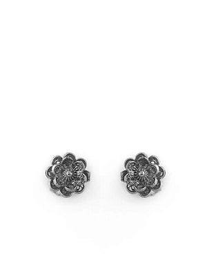 Brincos Florzinha dupla em filigrana (61364764689)