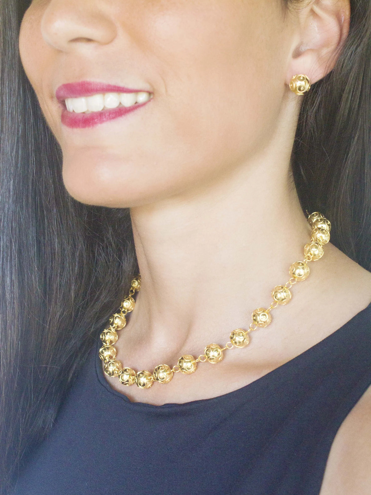 Earrings Viana Accounts (6mm) - 19 Quilates Gold