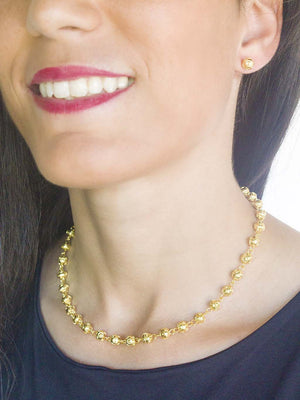 Contas de Viana avulso (6mm) - Ouro 19 Quilates