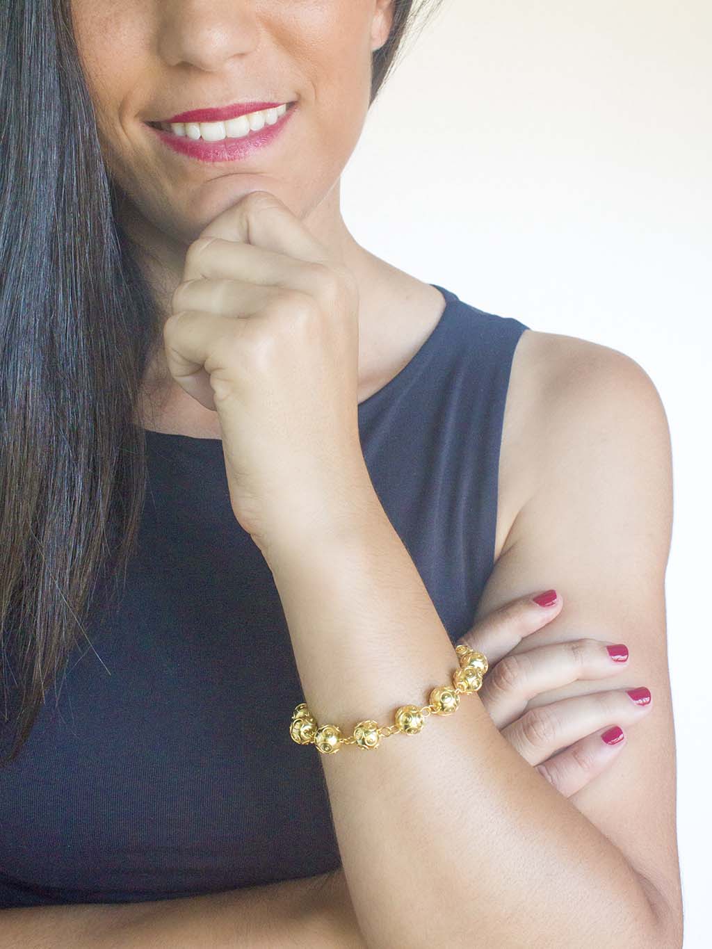 Earrings Viana Accounts (6mm) - 19 Quilates Gold