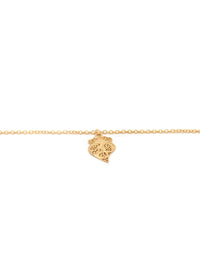 Simple Heart Bracelet – Gold-Plated Silver