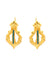 Baroque earrings with turquoise stones or pearls