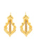Baroque earrings with turquoise stones or pearls