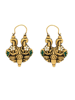 Baroque mounted earrings