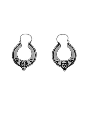 Baroque hoop earrings