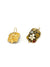 Baroque earrings with colorful flowers