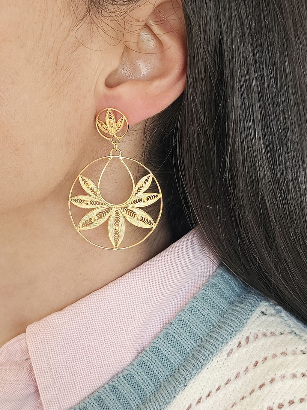 Floral earrings