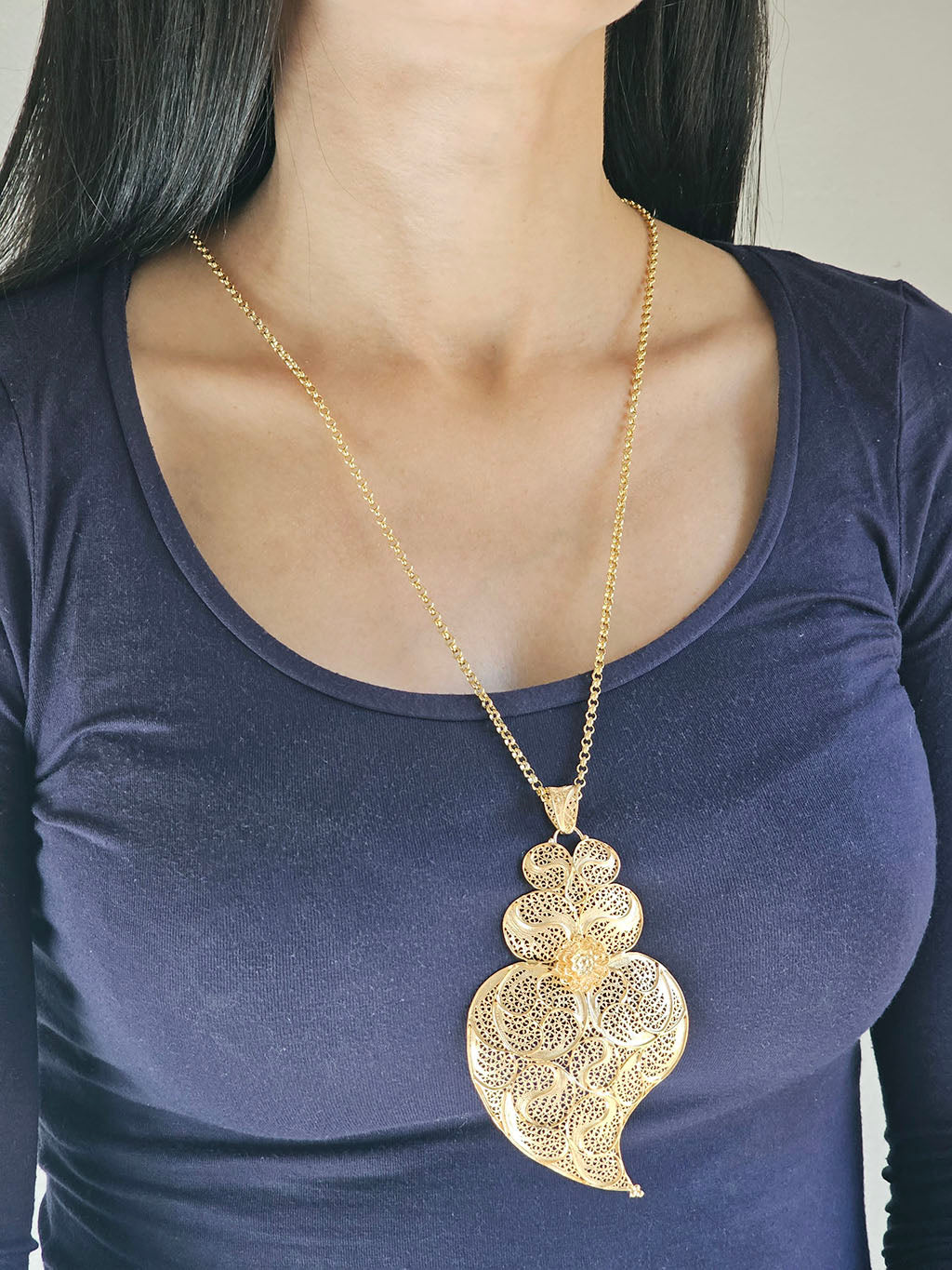 Wave heart medal