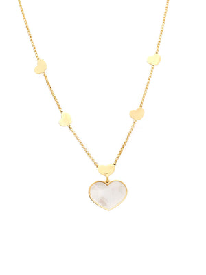 Pearl heart necklace