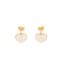 Mother -of -heart heart earrings