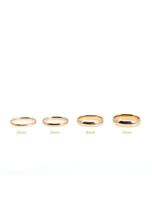 3mm wedding ring (9K gold)