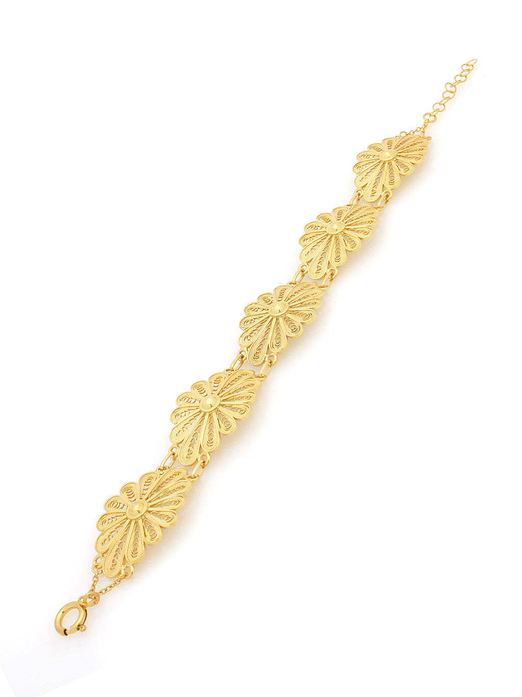 Bracelet 5 oval flowers