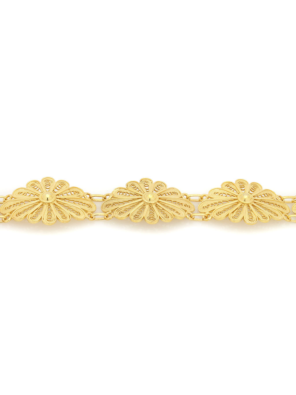 Bracelet 5 oval flowers