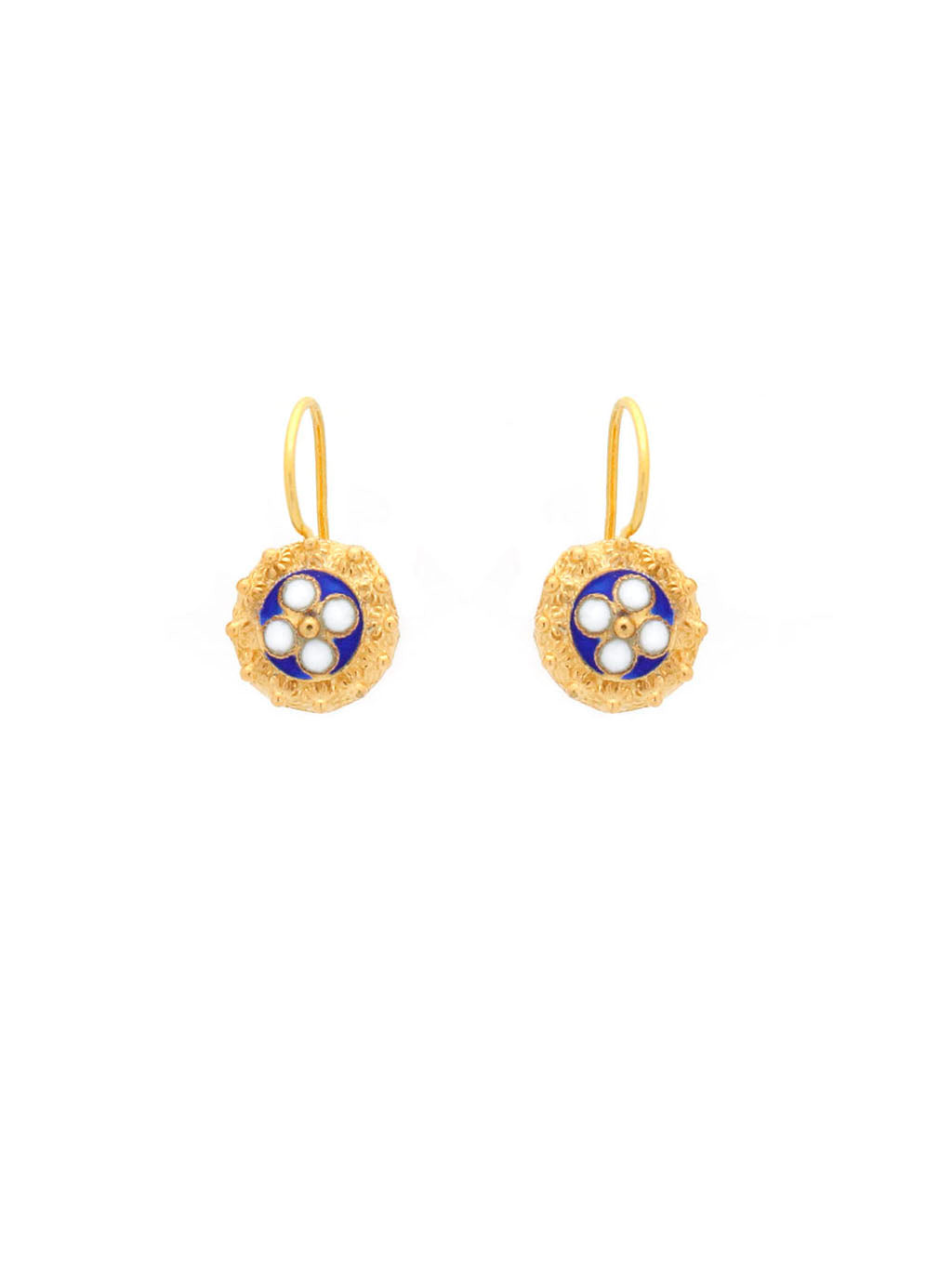 Snails m (4 petals) hook earrings