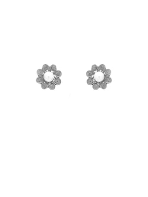 Earrings Small Flower Pearl
