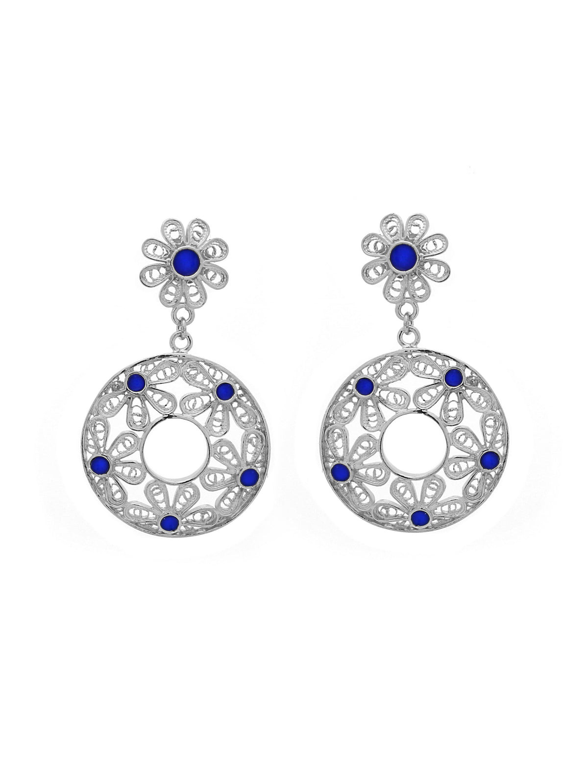Round Earrings Enamel
