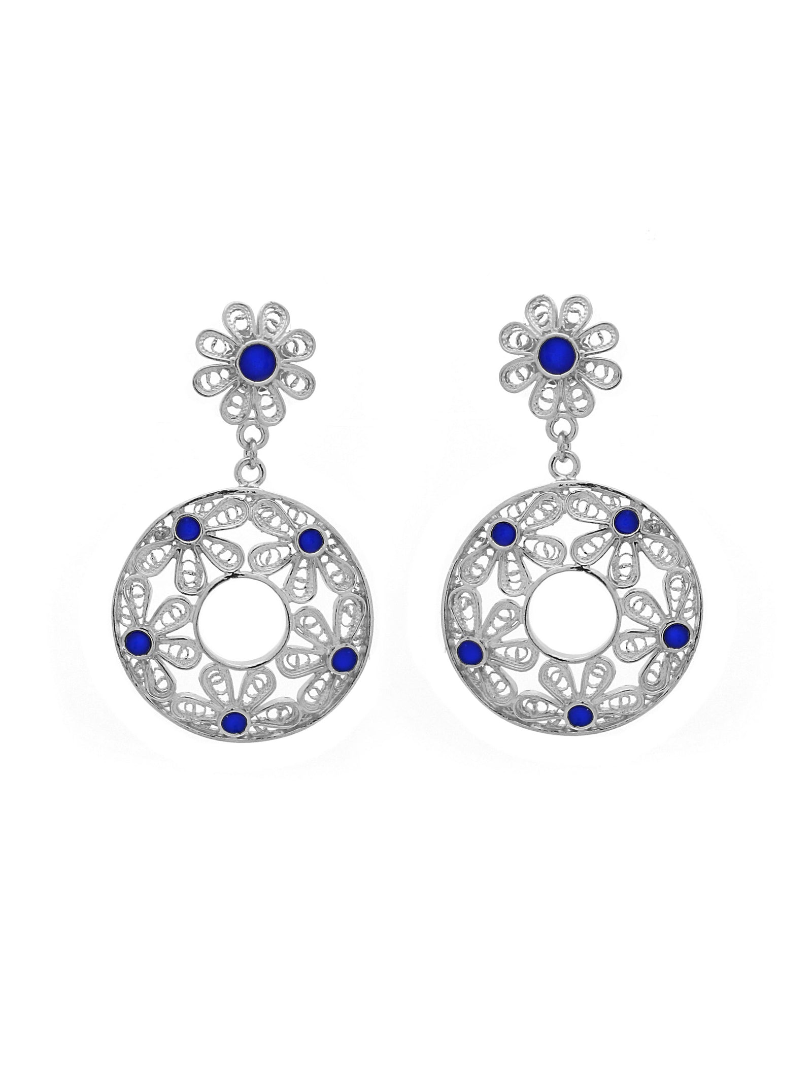Round Earrings Enamel