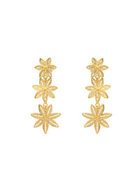 Brincos Florzinhas – Prata Dourada
