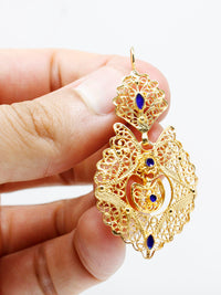 Traditional Earrings with Enamel – 9K Gold / 19K Gold