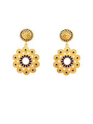 Round Earrings Enamel