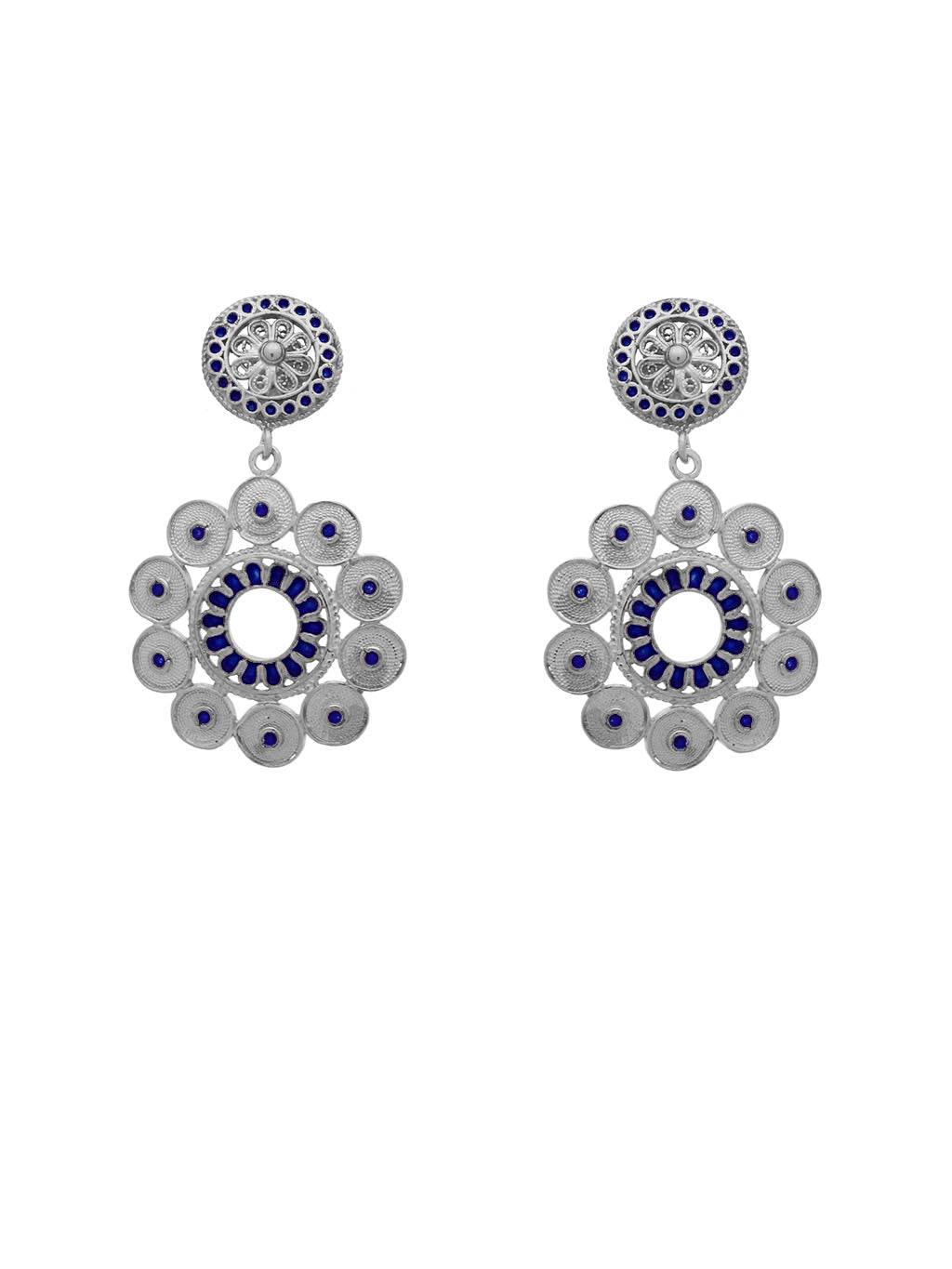 Round Earrings Enamel