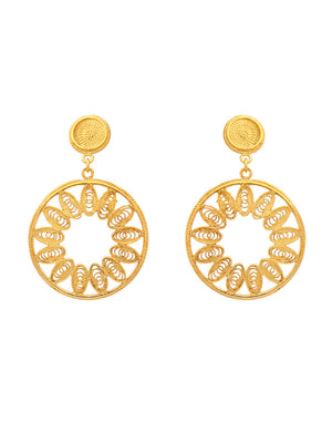 Ellipses Round Earrings