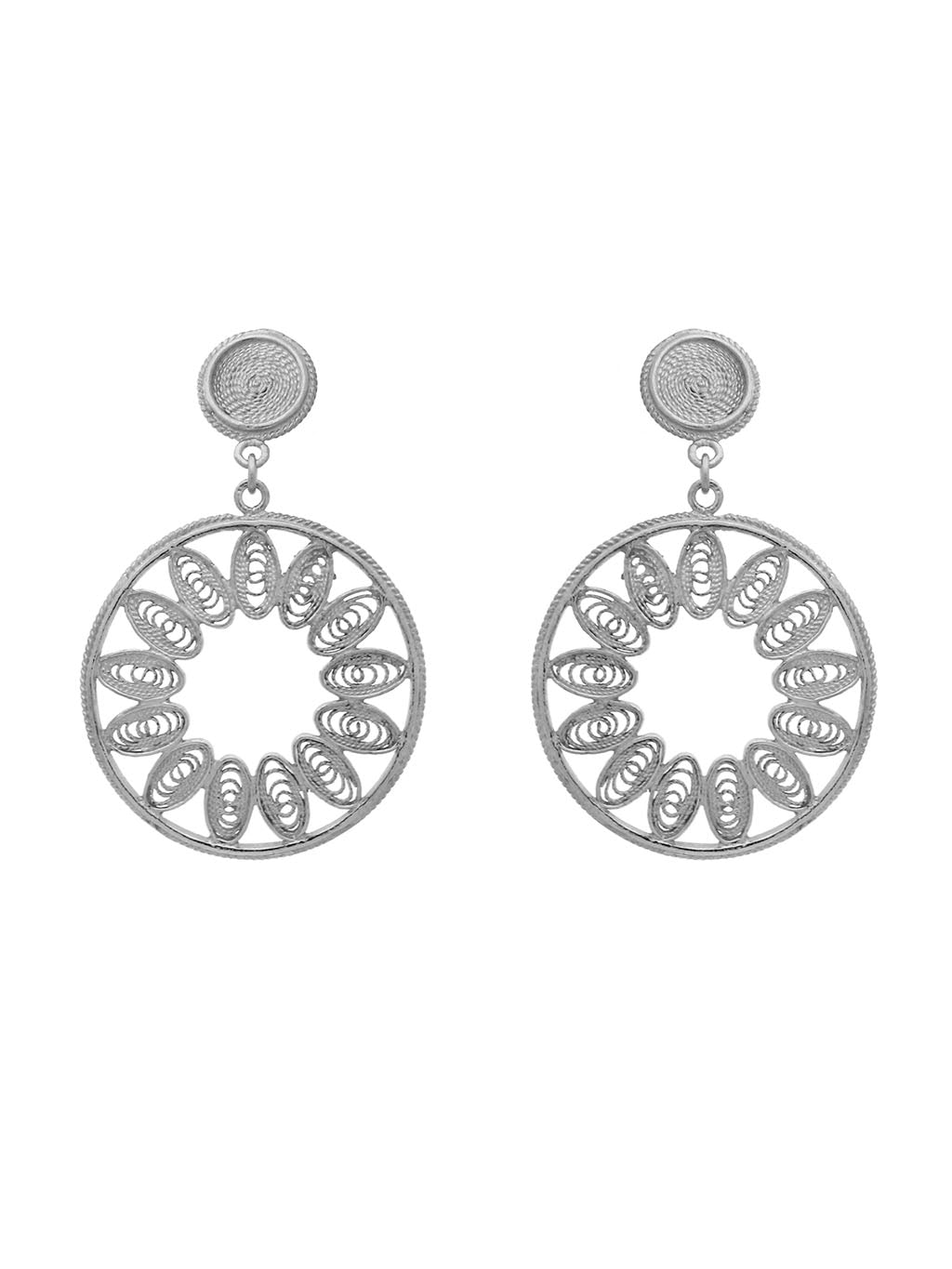 Ellipses Round Earrings