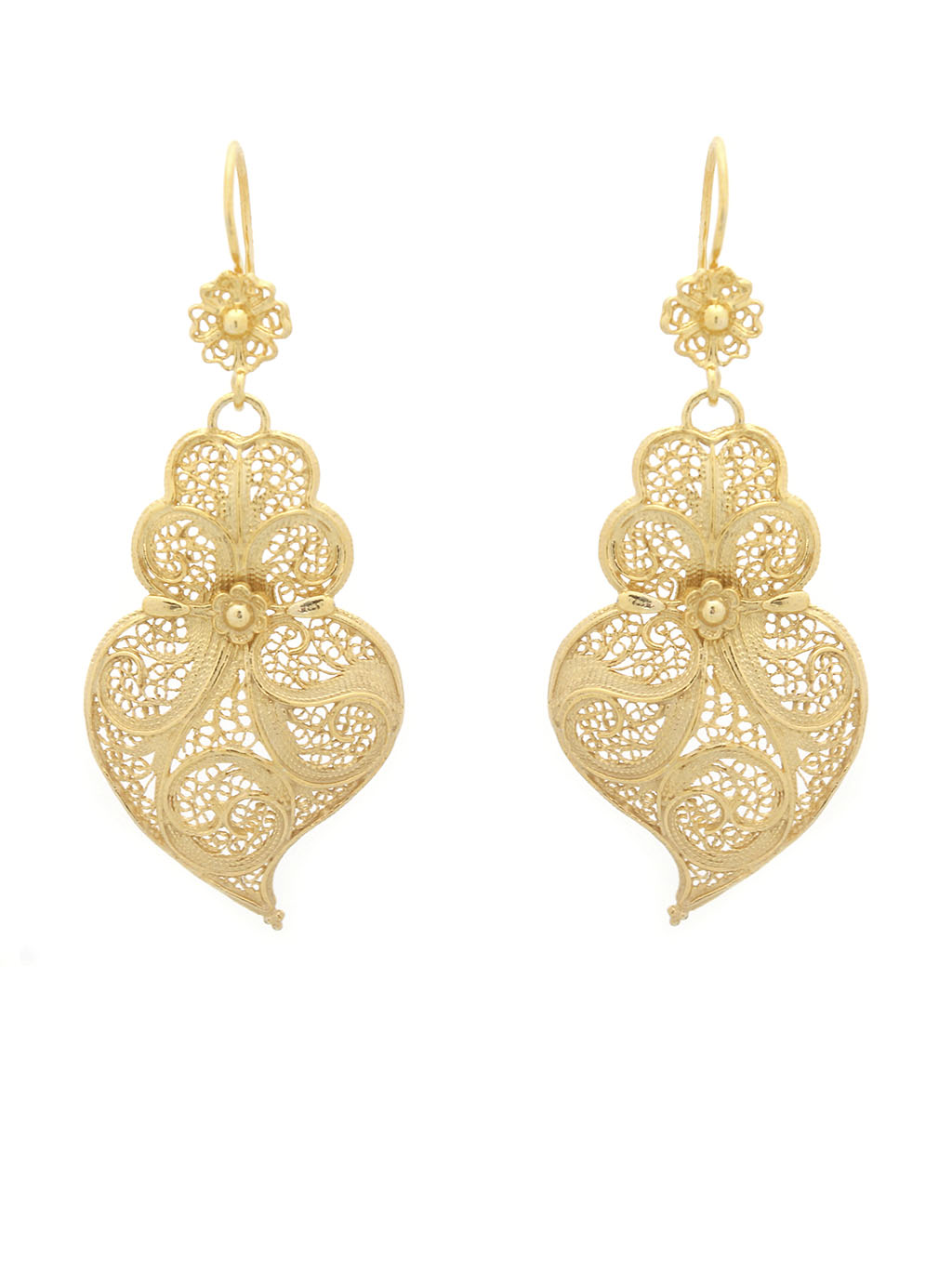 Earrings Tradition 4cm Hook Flower