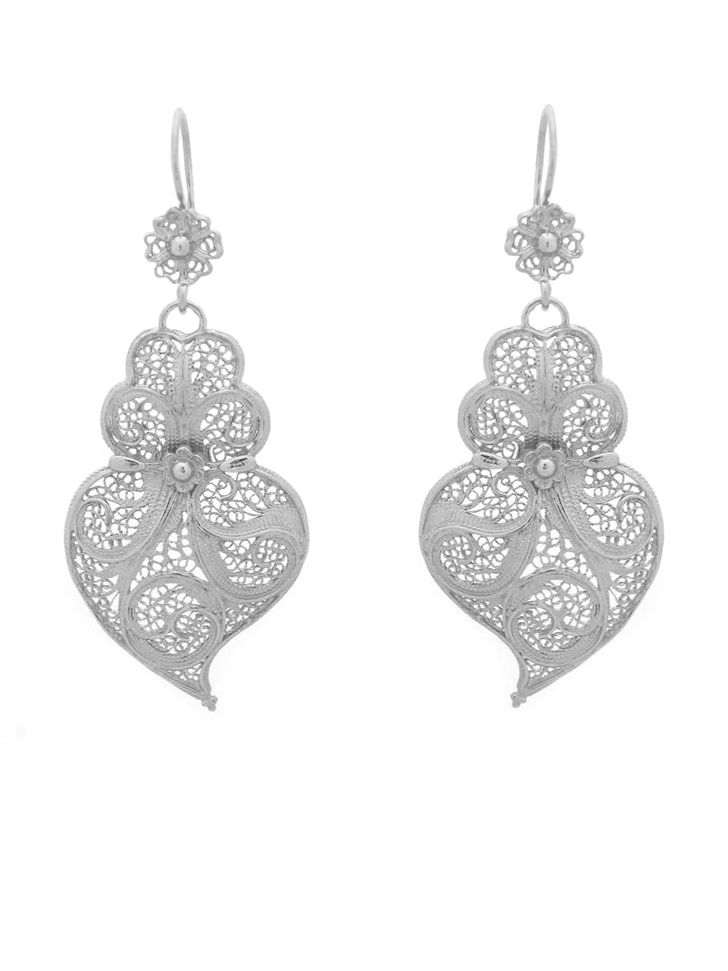 Earrings Tradition 4cm Hook Flower