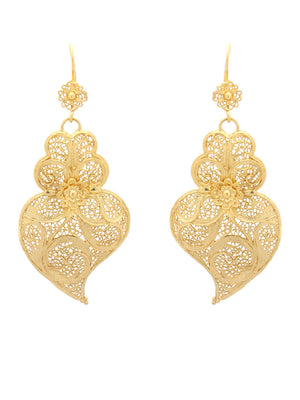 TRADITION Earrings 5cm Flower Hook