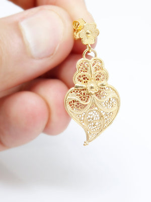 Earrings Tradition 3cm Tornilho Flower