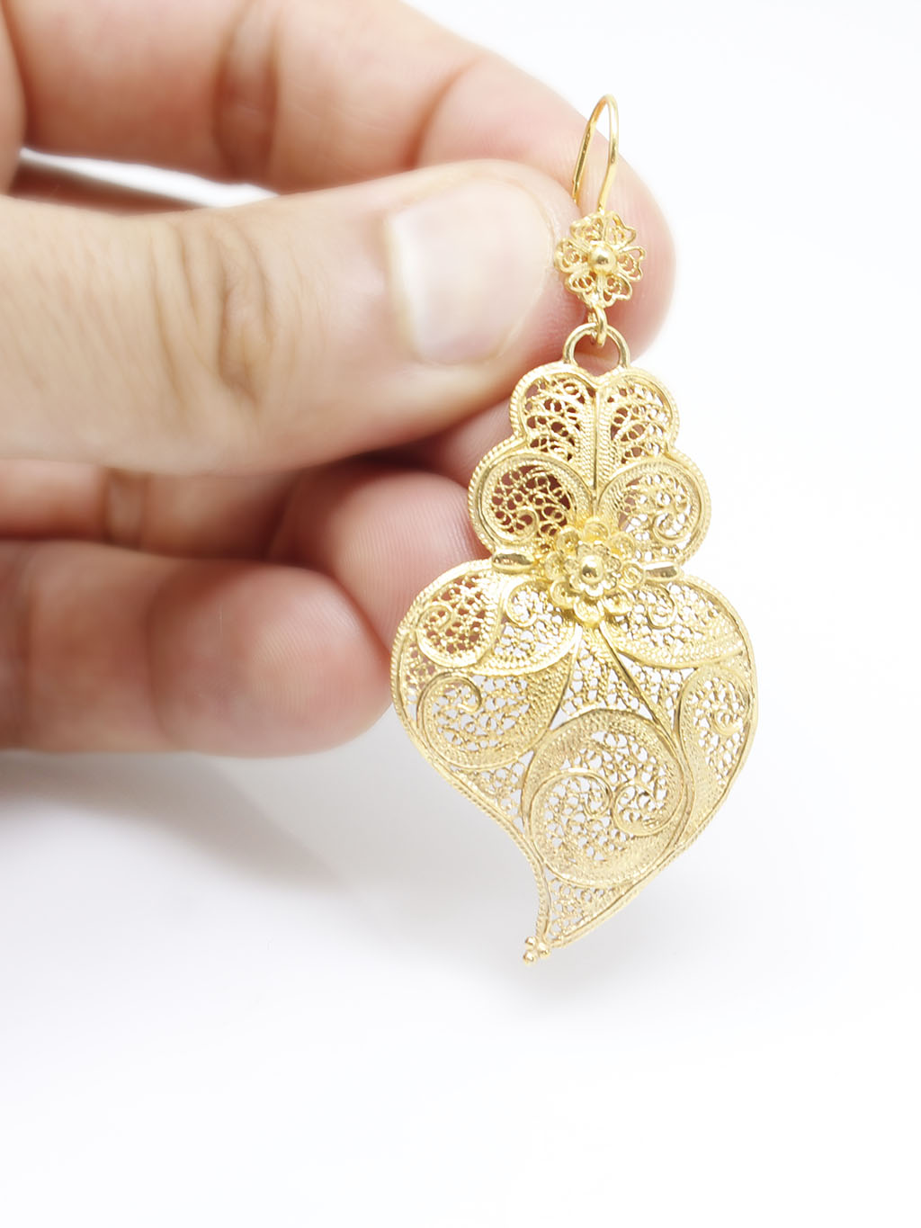 TRADITION Earrings 5cm Flower Hook