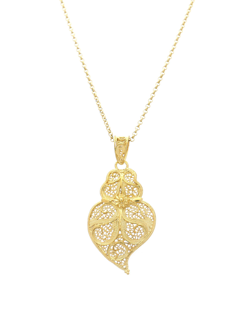 Heart Medal Tradition 3.5cm in silver/gold