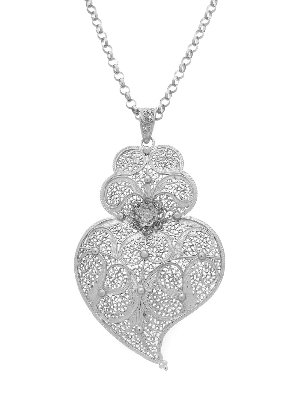Medal Heart Tradition 8cm in Silver/Gold