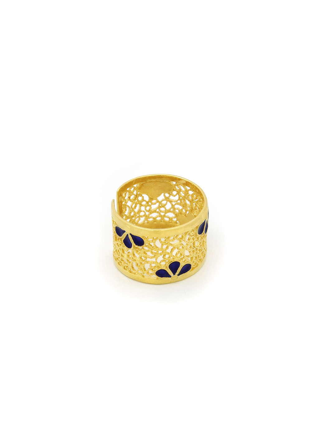 RATE RING FLOWERS ENAMEL