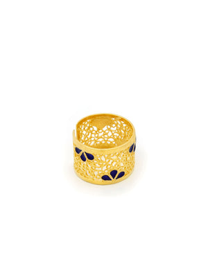 RATE RING FLOWERS ENAMEL