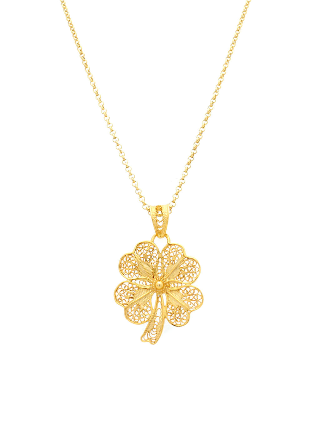 Medalha Trevo 4 Folhas